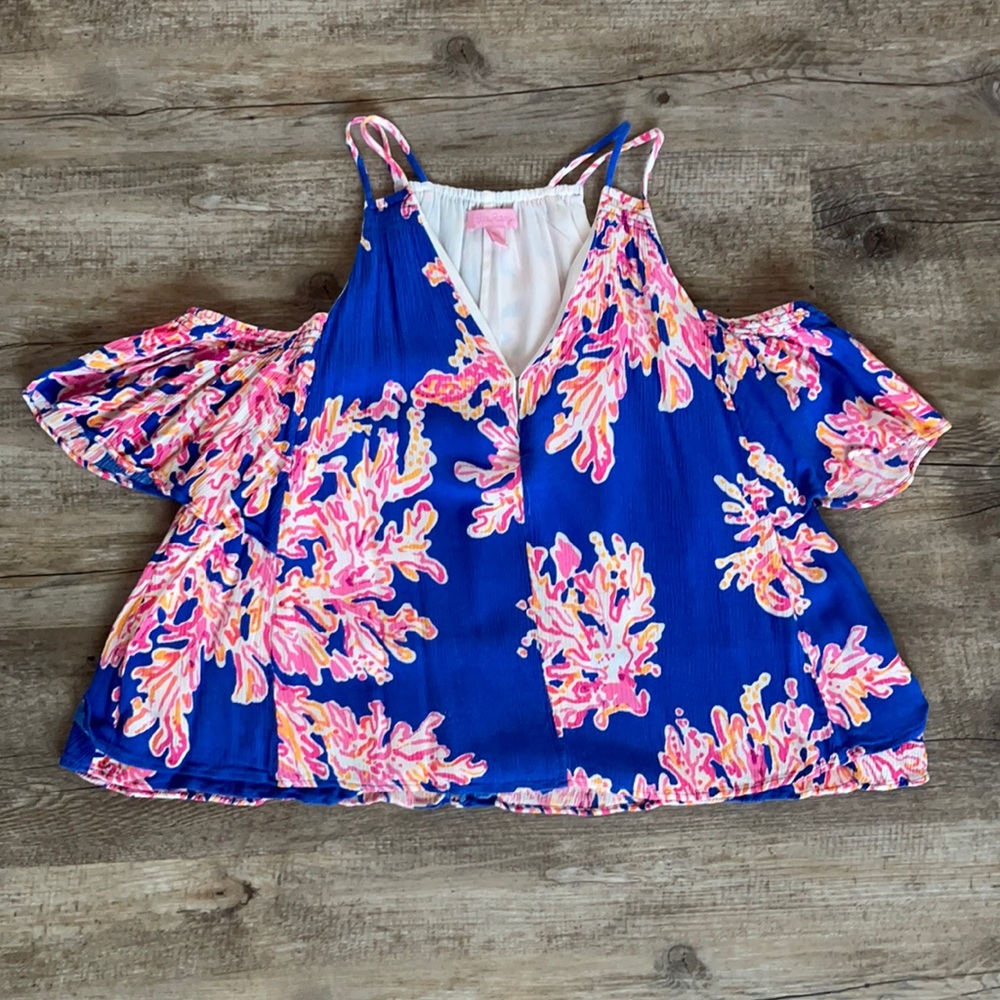 Used Lilly Pulitzer Off Shoulder Top